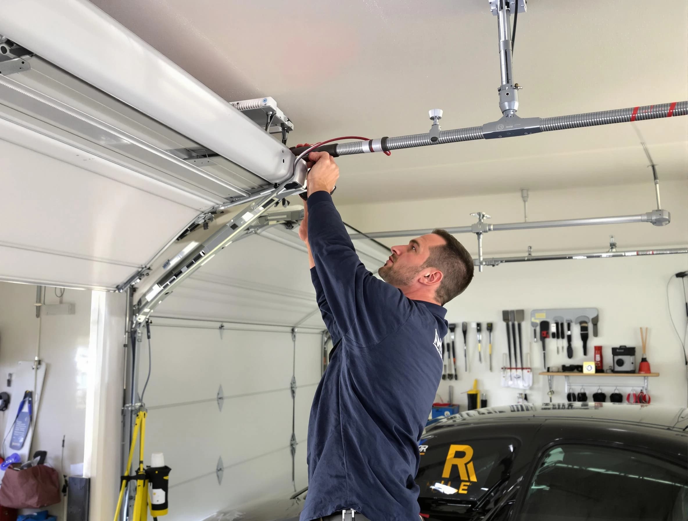 Grantsville Garage Door Repair technician performing garage door cable repair in Grantsville
