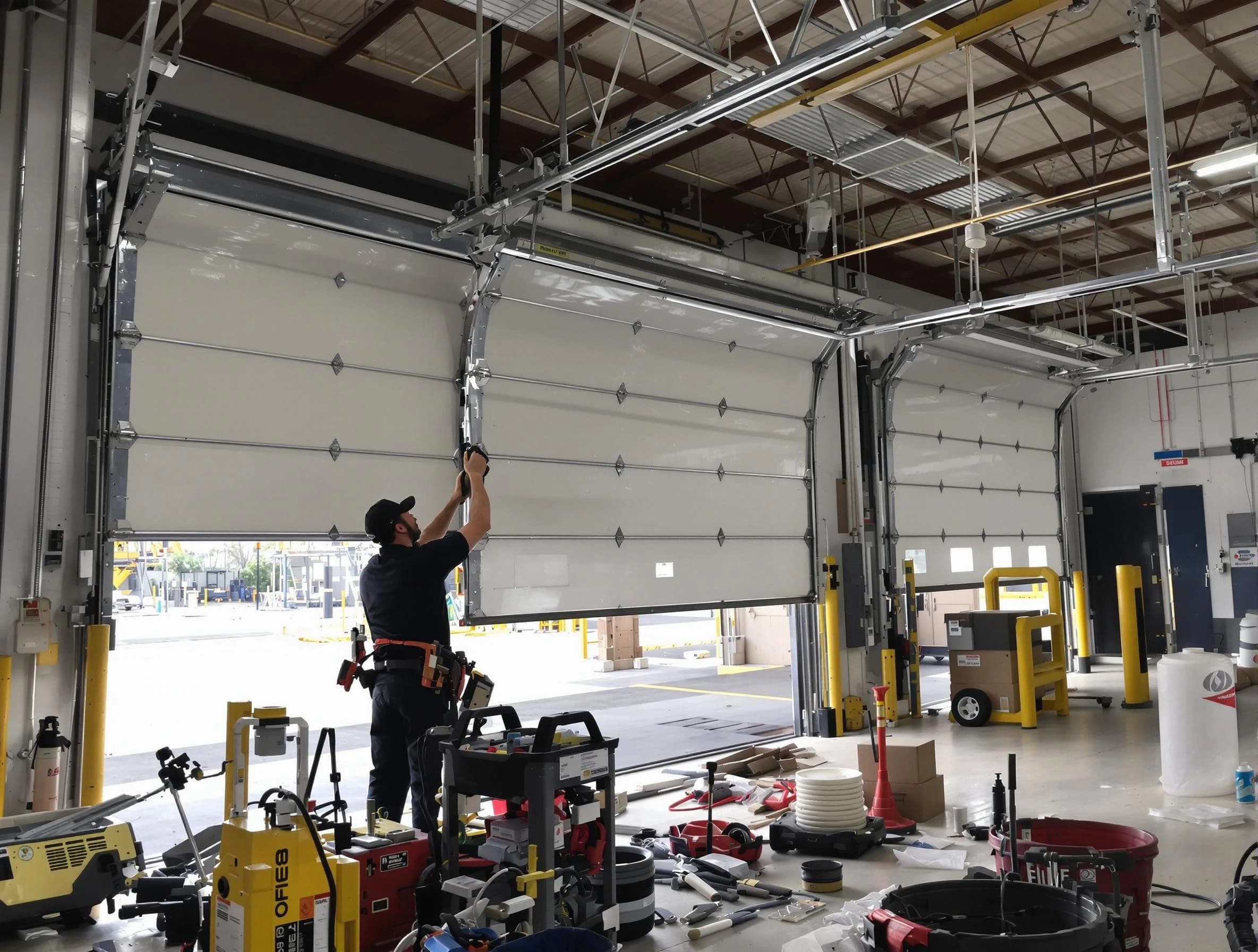 Grantsville Garage Door Repair technician performing commercial garage door repair in Grantsville