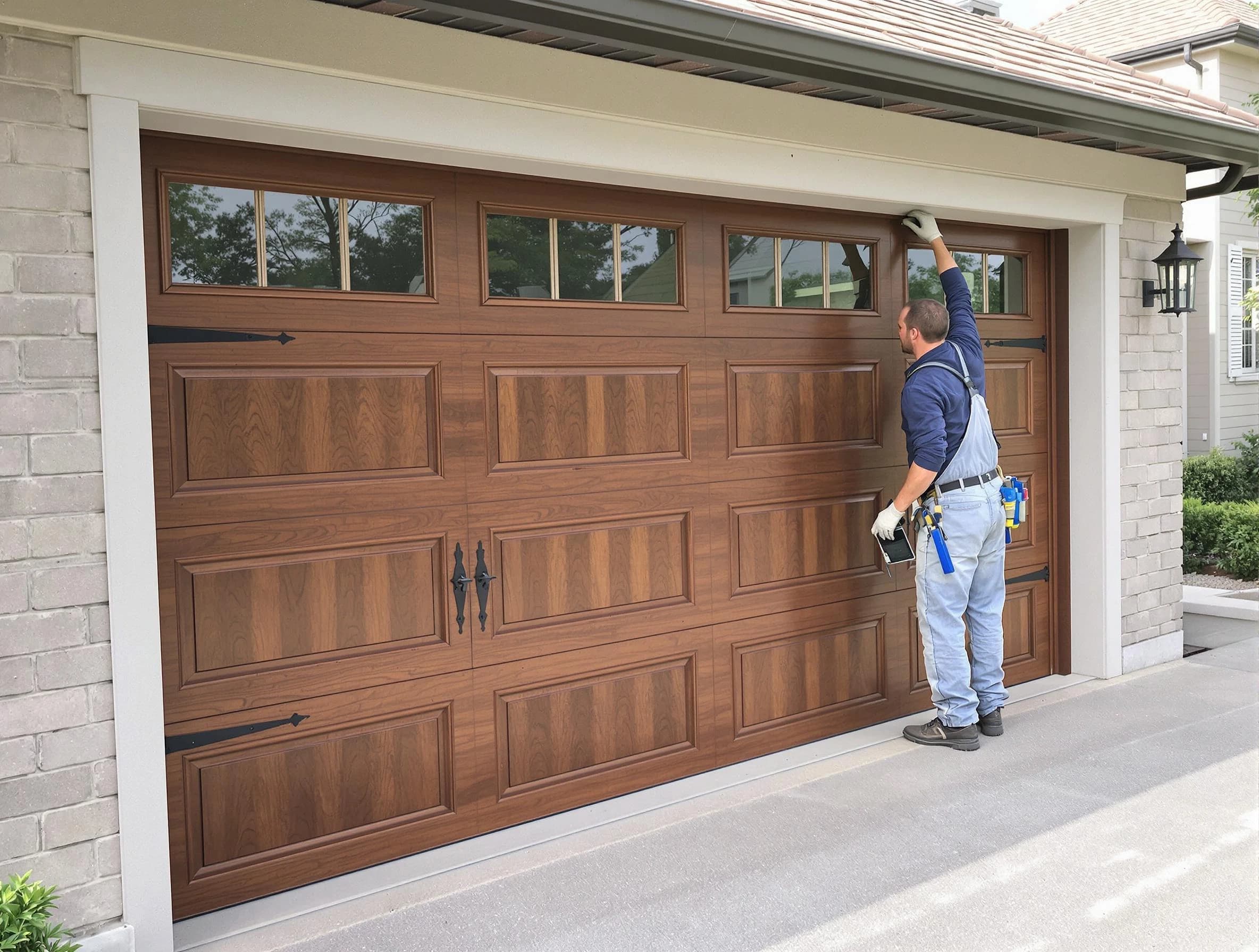 Custom garage door showcase by Grantsville Garage Door Repair in Grantsville