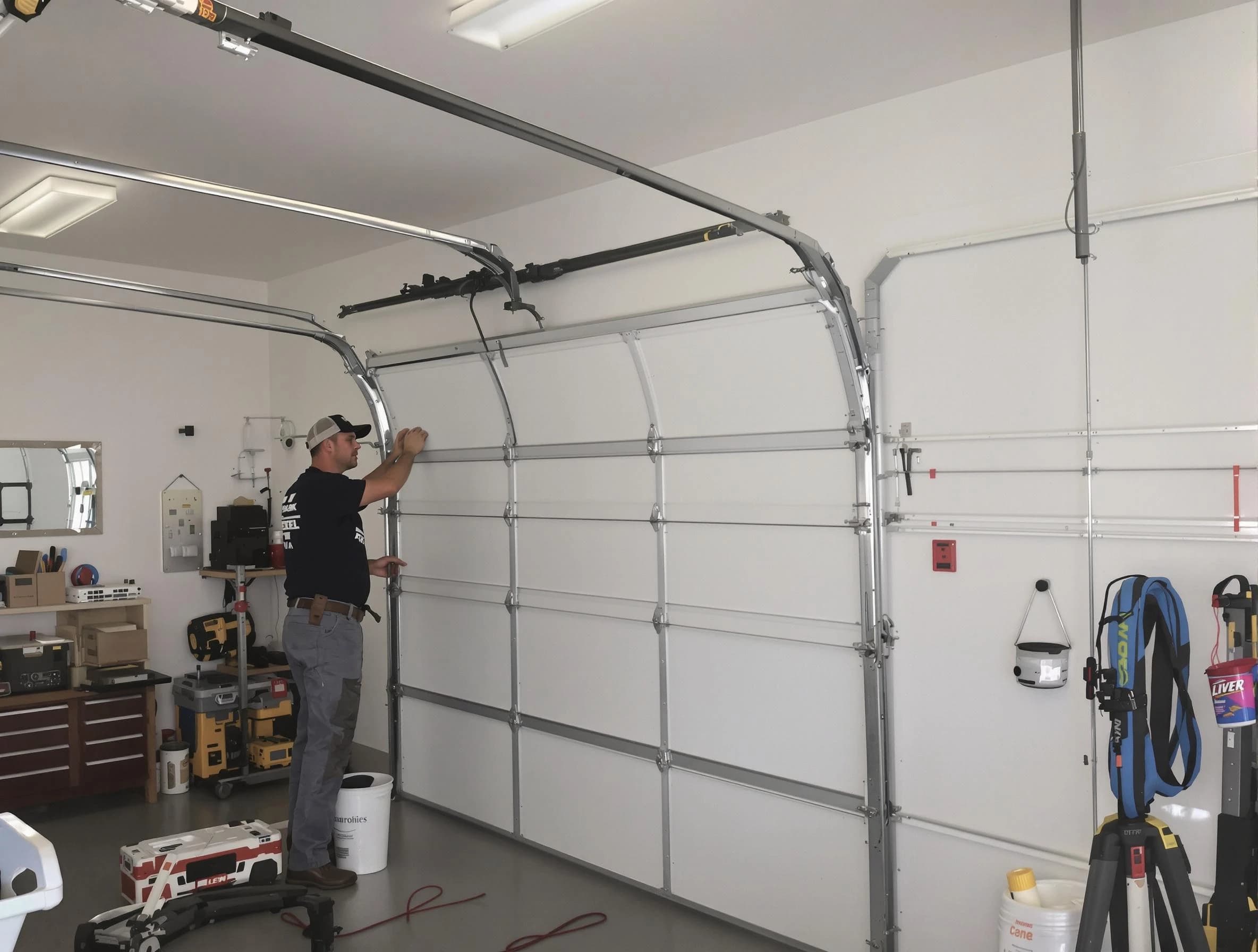 Grantsville Garage Door Repair team installing new garage door in Grantsville