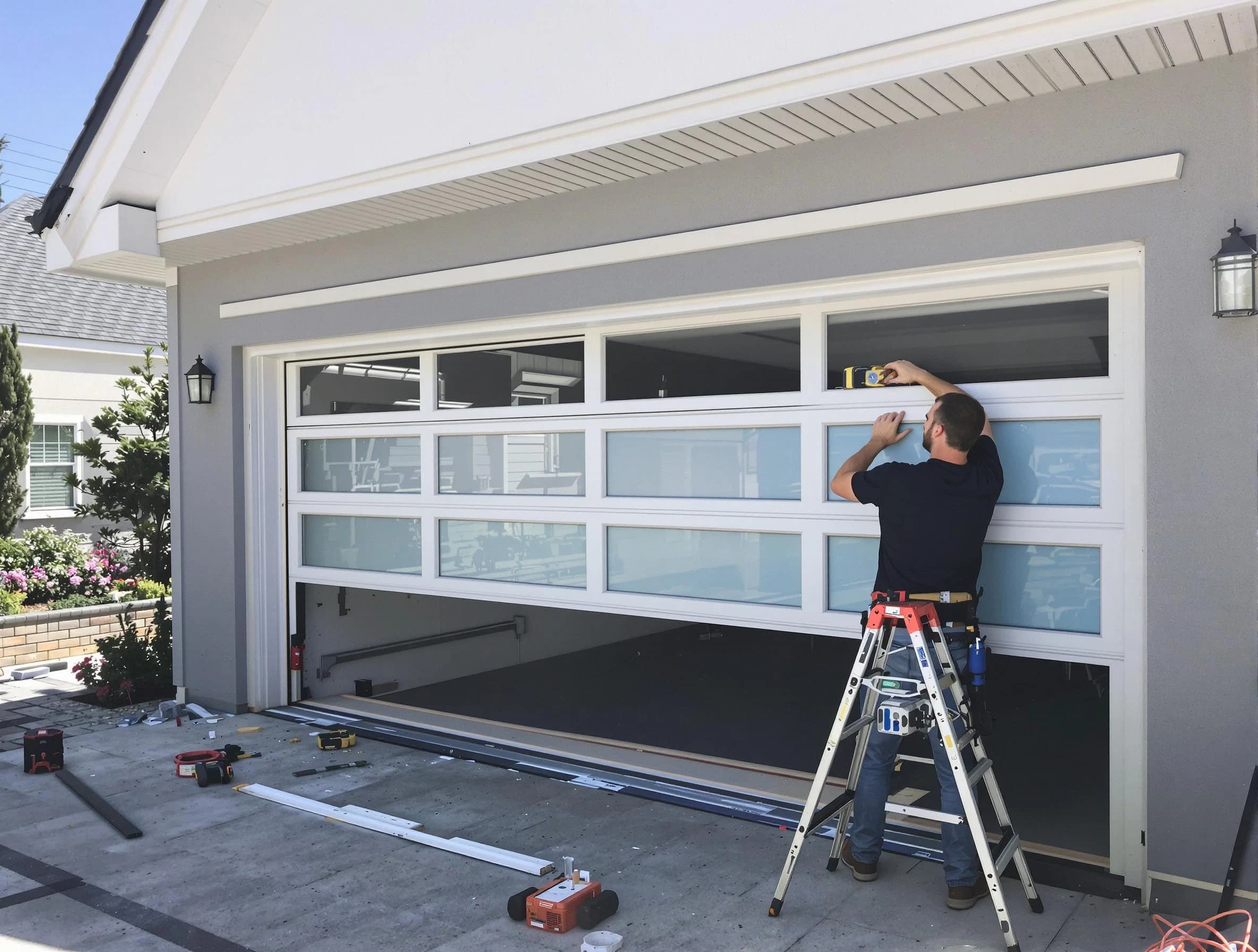 Grantsville Garage Door Repair team performing garage door replacement in Grantsville