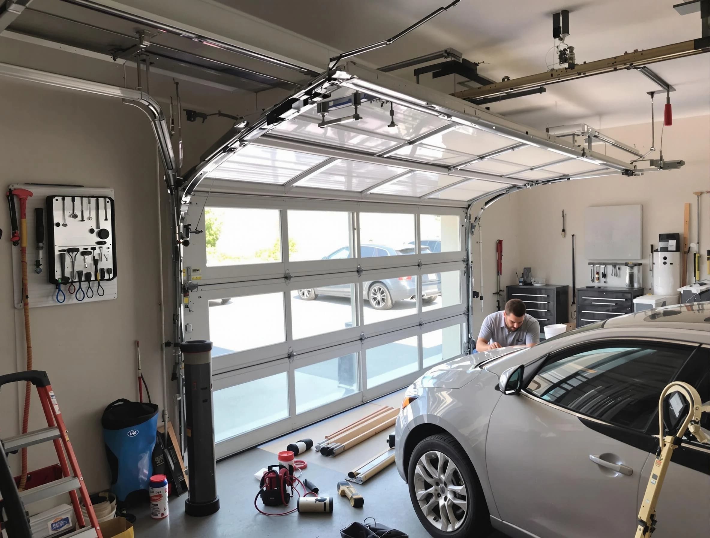 Garage door noise reduction service by Grantsville Garage Door Repair in Grantsville