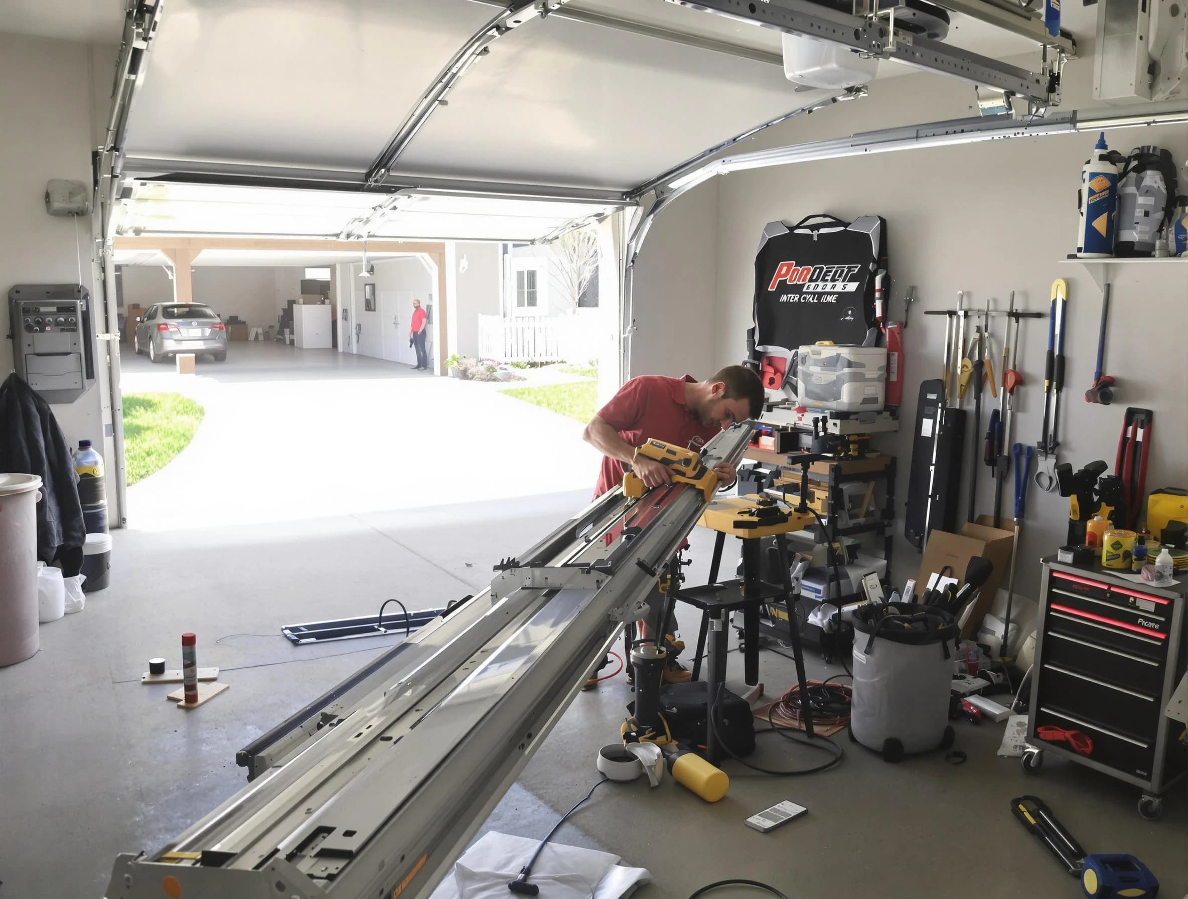 Grantsville Garage Door Repair expert performing track repair in Grantsville