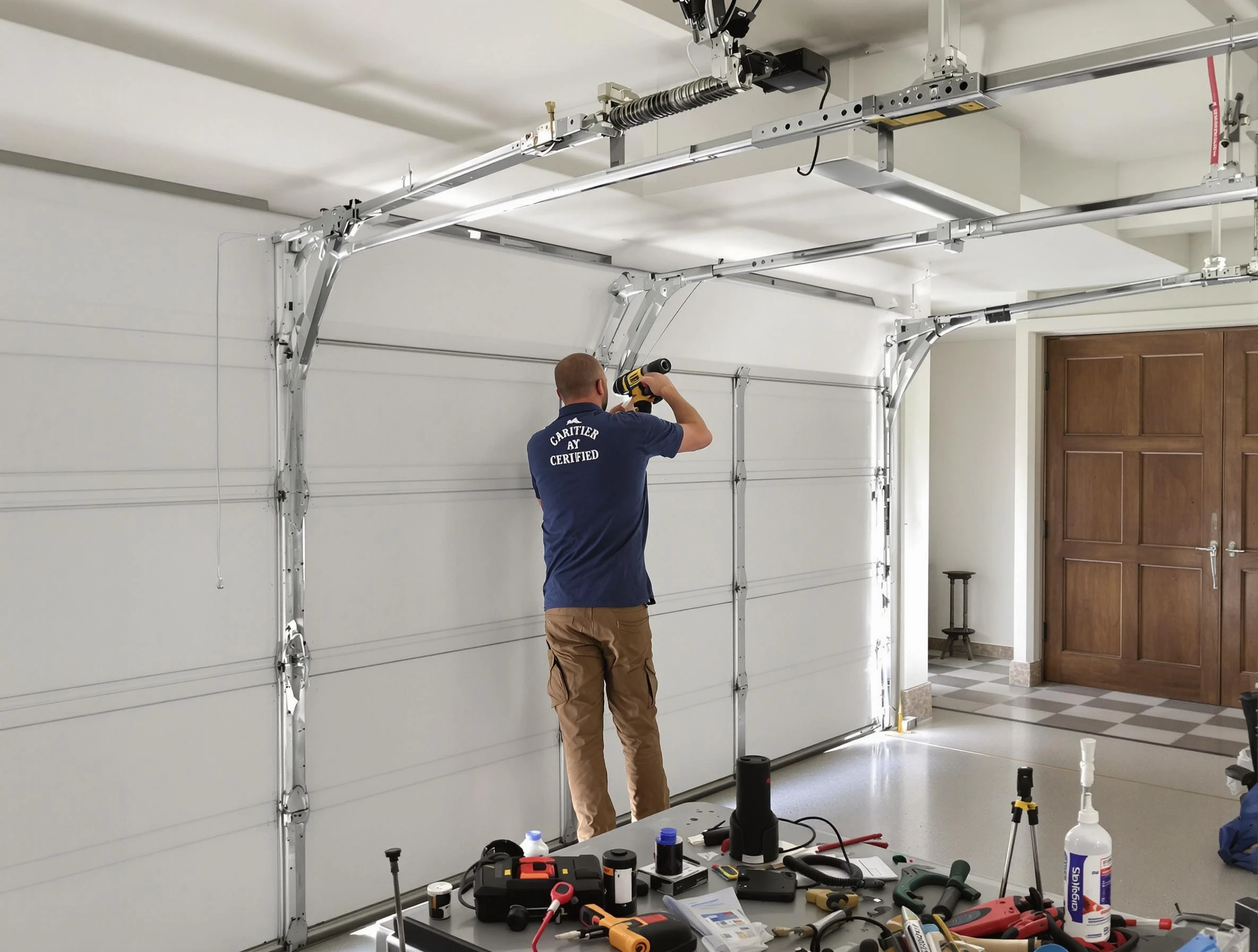 Grantsville Garage Door Repair certified technician performing precision garage door repair in Grantsville