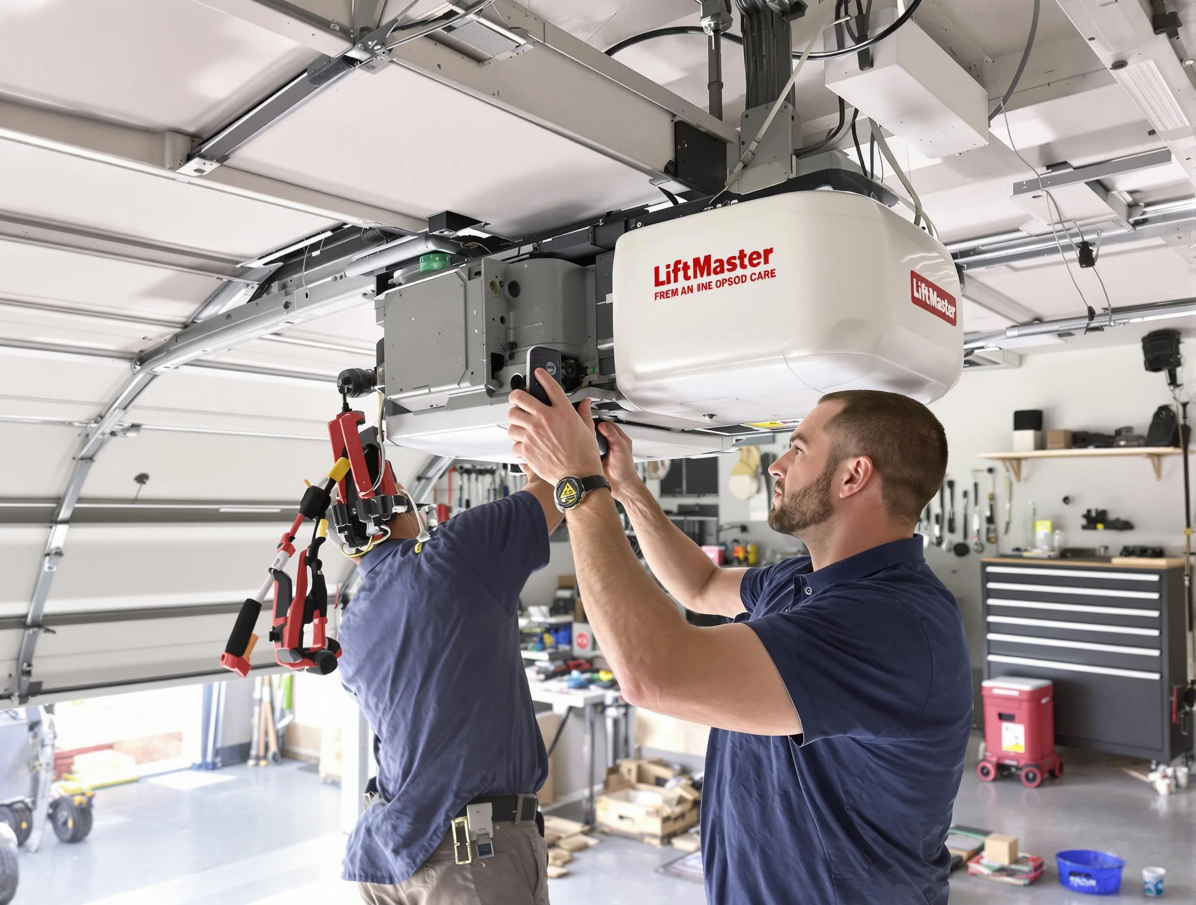Grantsville Garage Door Repair technician performing advanced diagnostics on garage opener in Grantsville