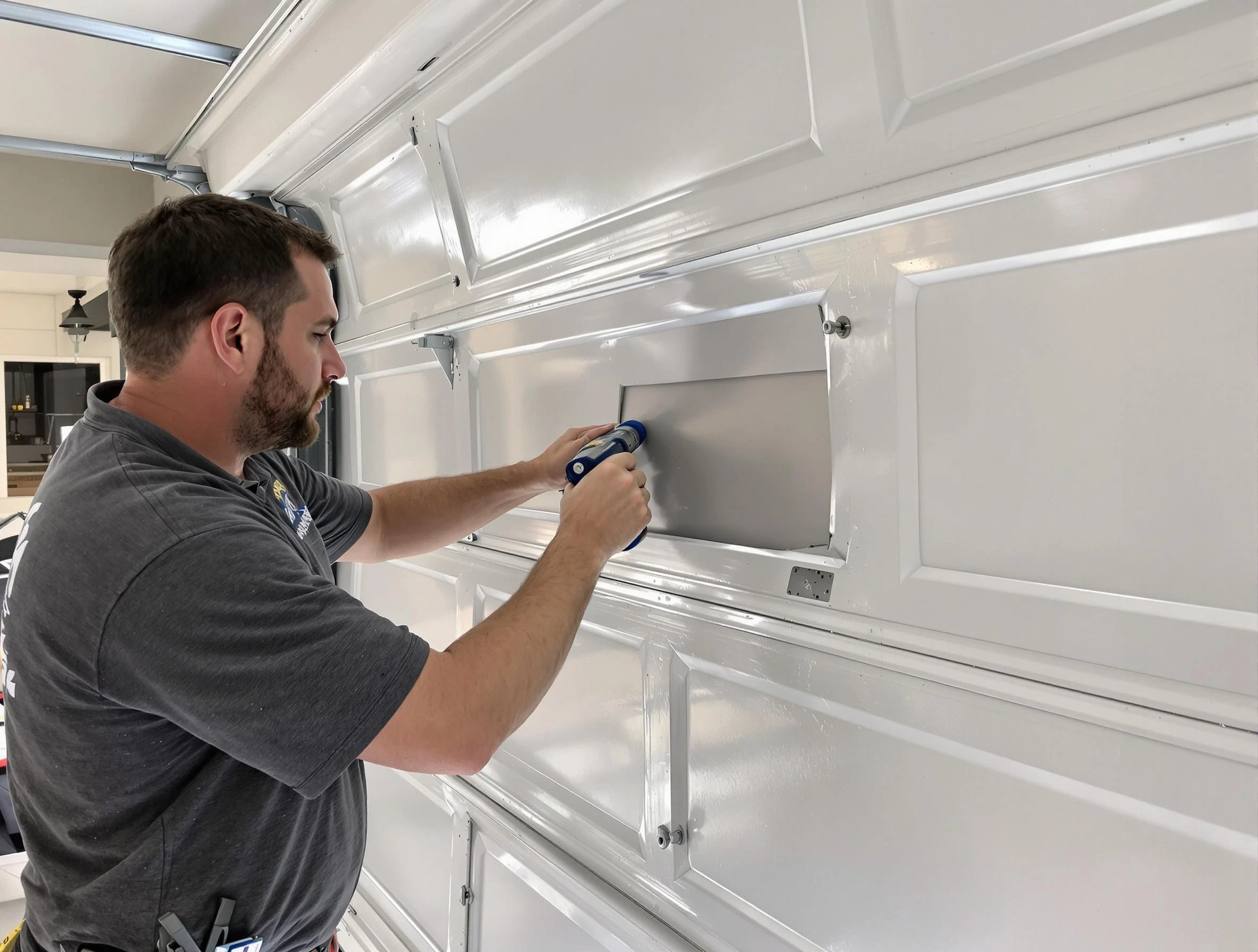 Garage door panel repair by Grantsville Garage Door Repair in Grantsville