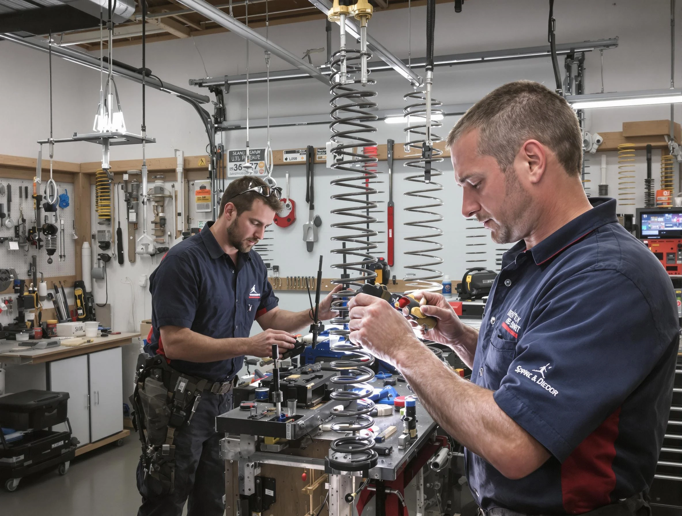Garage door spring repair service by Grantsville Garage Door Repair in Grantsville